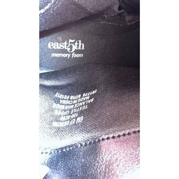 East 5Th Black Zip-Up Memory foam Ankle Boots Booties size 6 - Picture 5 of 5